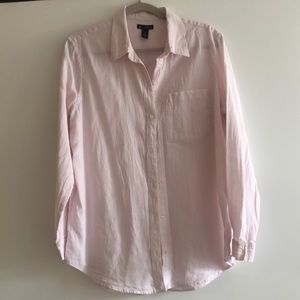 Gap light pink boyfriend fit shirt, size L